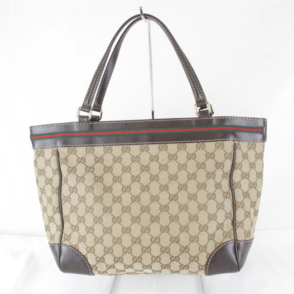 GUCCI Authentic Brown Leather Tote Bag - Picture 2 of 15